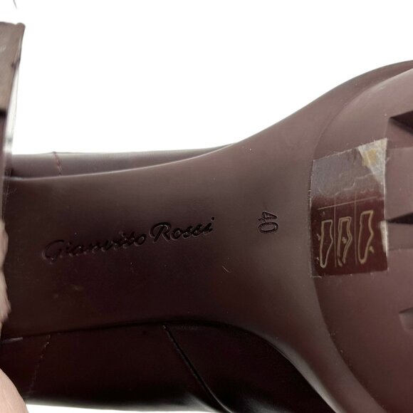 Gianvito Rossi Martis Lace Up Heeled Combat Boots - Picture 10 of 11